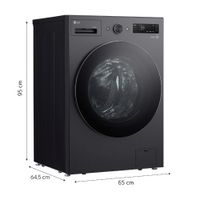 Lavaseca Automática LG WD15EBNTSPG 15Kg Lavado - 8Kg Secado Carga Frontal Negro