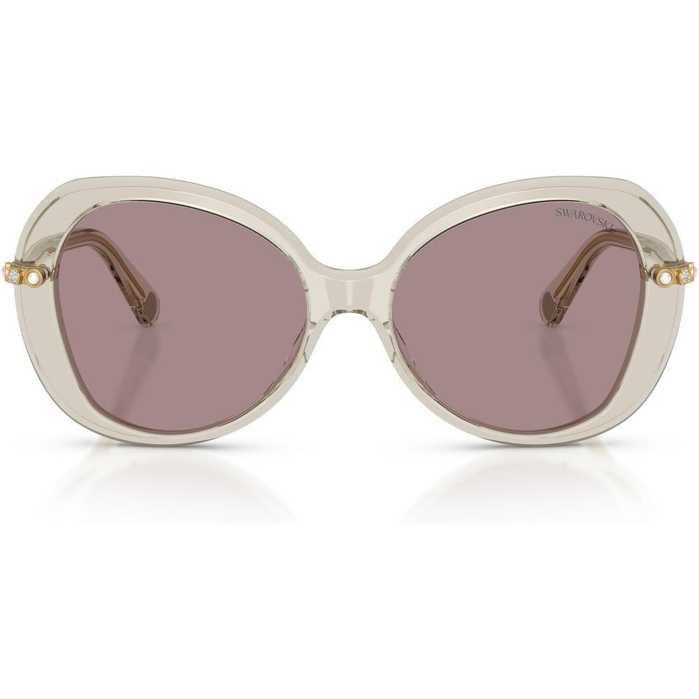 SWAROVSKI LENTES DE SOL MARIPOSA SK6059 55 MM MUJER | TRANSPARENT BEIGE/VIOLET