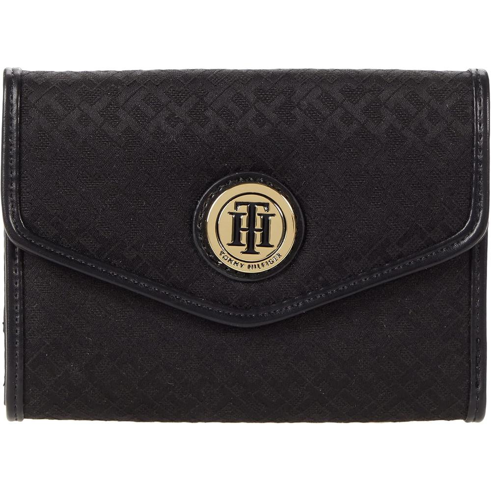 BILLETERA TOMMY HILFIGER ENVELOPE MINI BLACK MUJER