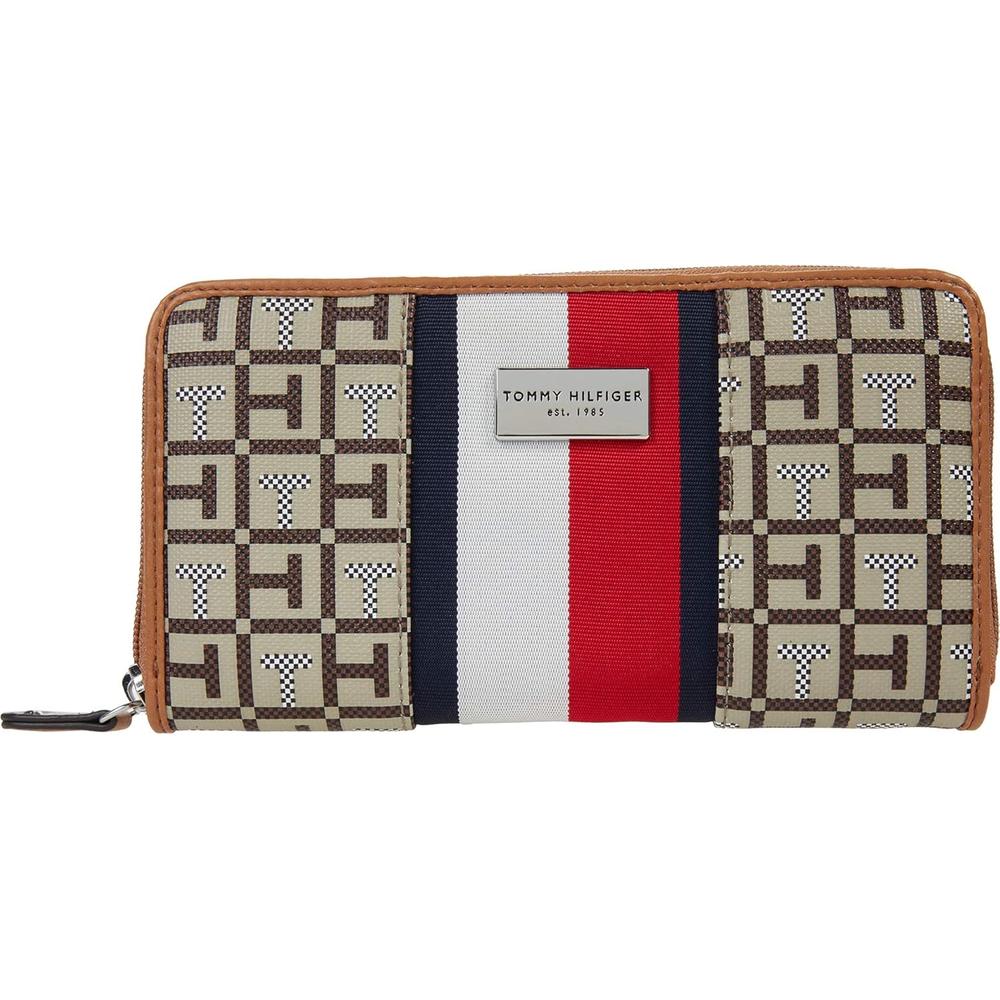 BILLETERA TOMMY HILFIGER PREP CLUB KHAKI BLACK MUJER