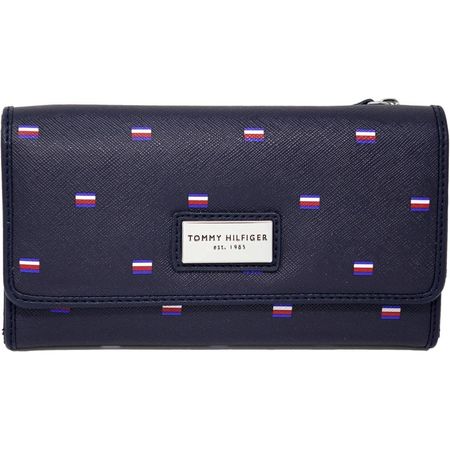 BILLETERA TOMMY HILFIGER MULTICOMPARTIMENTOS BLUE MUJER