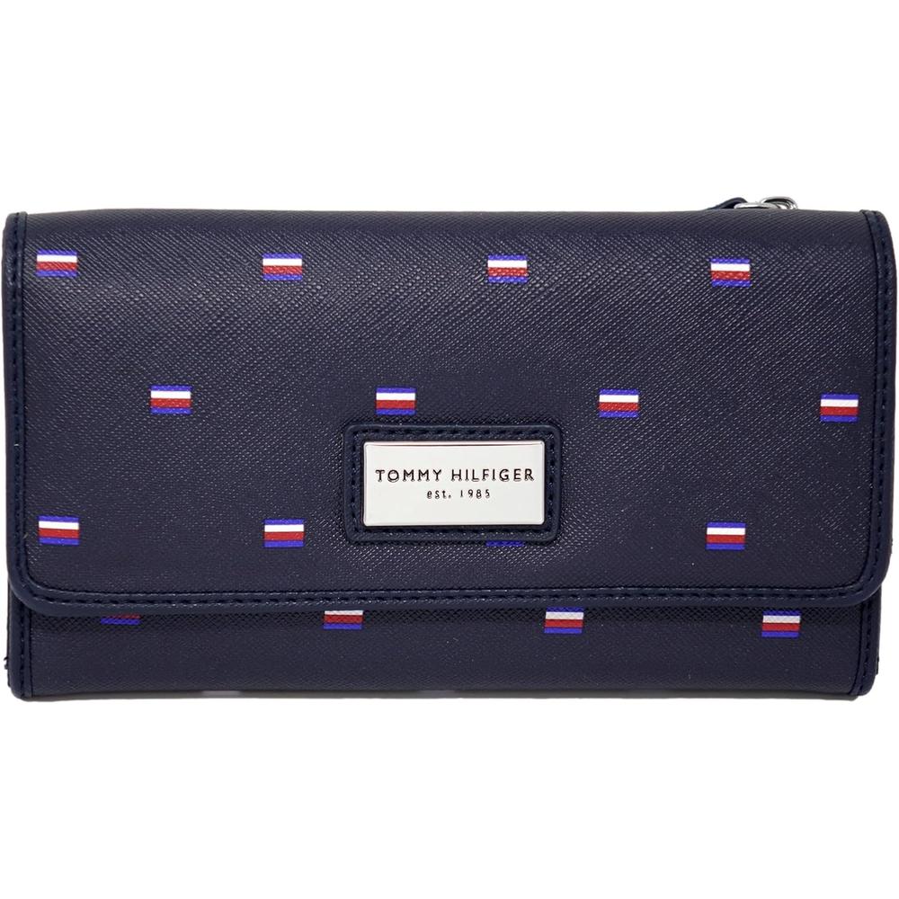 BILLETERA TOMMY HILFIGER MULTICOMPARTIMENTOS BLUE MUJER