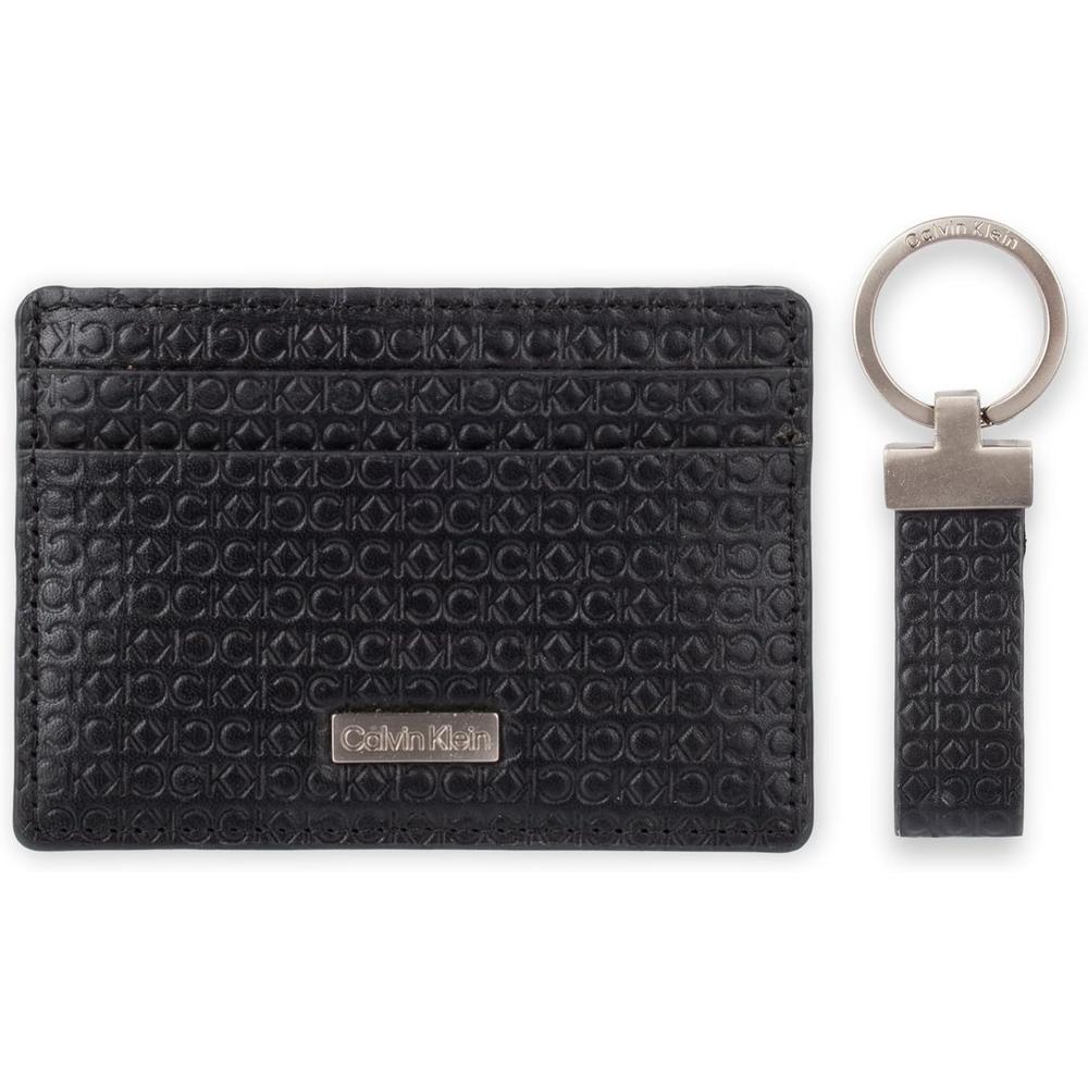 TARJETERO CALVIN KLEIN BIFOLD MINIMALISTA NEGRO HOMBRE