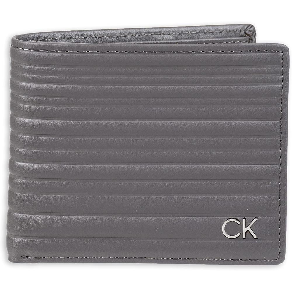 BILLETERA CALVIN KLEIN BIFOLD RFID GRIS HOMBRE