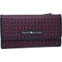 BILLETERA TOMMY HILFIGER PRINT LOGO RED NAVY MUJER