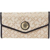 BILLETERA TOMMY HILFIGER CONTINENTAL GEOMETRIC KHAKI MUJER