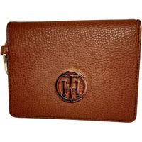 BILLETERA TOMMY HILFIGER CUERO LLAVERO GOLD BROWN MUJER