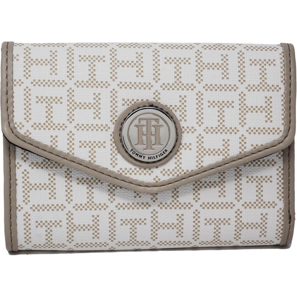 BILLETERA TOMMY HILFIGER PRINT BEIGE MUJER