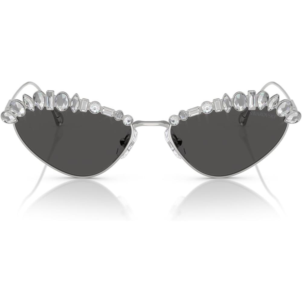 SWAROVSKI LENTES DE SOL OVAL SK7009 55 MM MUJER | SILVER/DARK GREY