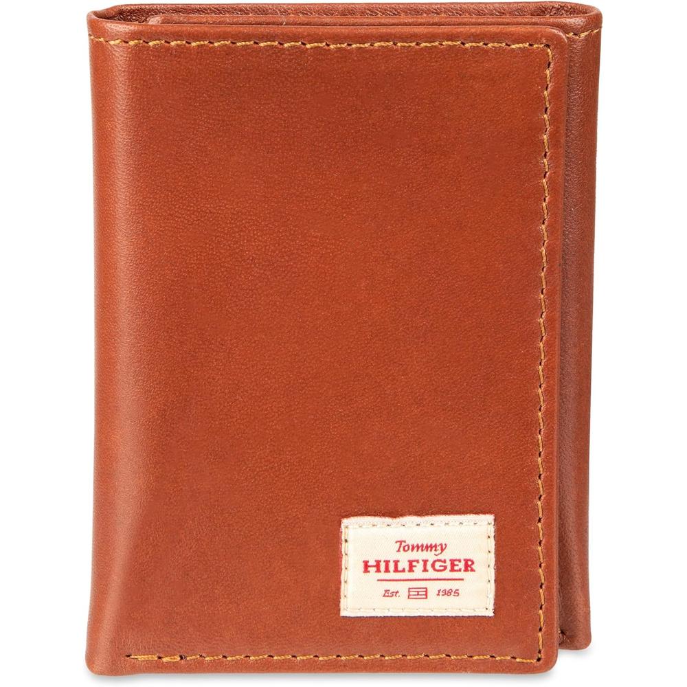 BILLETERA TOMMY HILFIGER TRIFOLD COGNAC HOMBRE