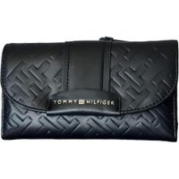 BILLETERA TOMMY HILFIGER CHECKBOOK RELIEVE BLACK MUJER