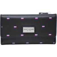 BILLETERA TOMMY HILFIGER BANDERA BLACK MUJER