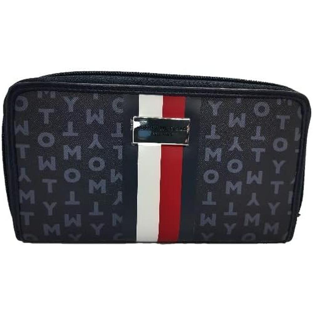 BILLETERA TOMMY HILFIGER MONOGRAM BLUE MUJER