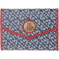BILLETERA TOMMY HILFIGER ENVELOPE GEOMETRIC RED NAVY MUJER