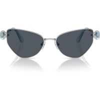 SWAROVSKI LENTES DE SOL MARIPOSA SK7003 57 MM MUJER | SILVER/DARK GREY