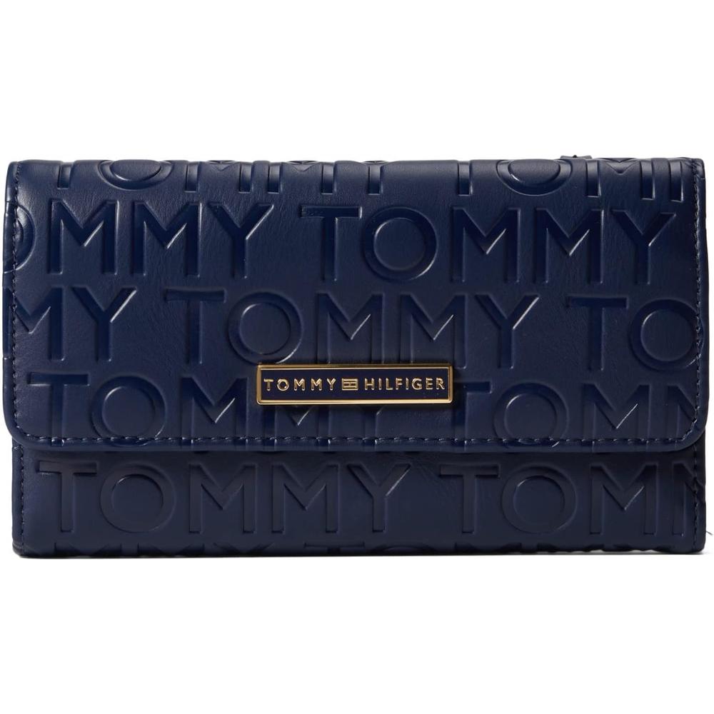 BILLETERA TOMMY HILFIGER IRENE II CONTINENTAL NAVY MUJER