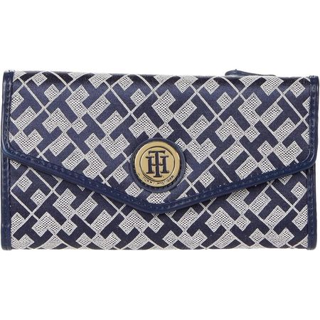 BILLETERA TOMMY HILFIGER CONTINENTAL NAVY MUJER