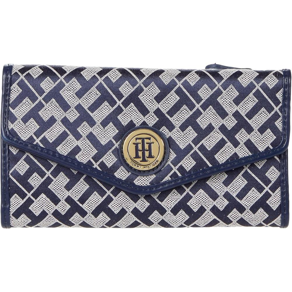 BILLETERA TOMMY HILFIGER CONTINENTAL NAVY MUJER