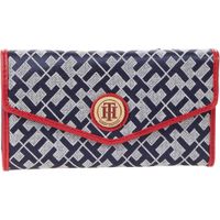 BILLETERA TOMMY HILFIGER JACQUARD RED NAVY MUJER