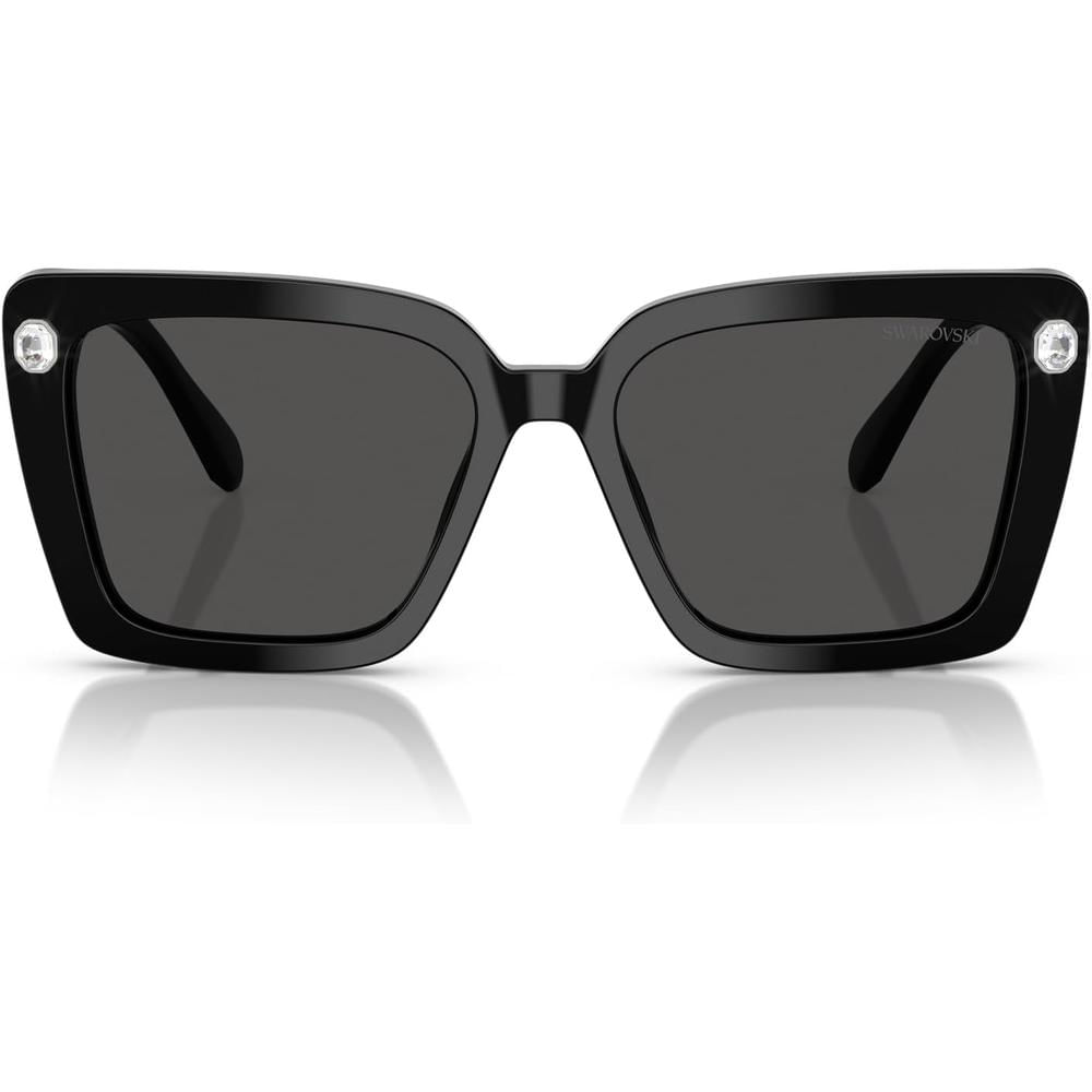 SWAROVSKI LENTES DE SOL CUADRADO SK6032F 55 MM MUJER | BLACK/DARK GREY