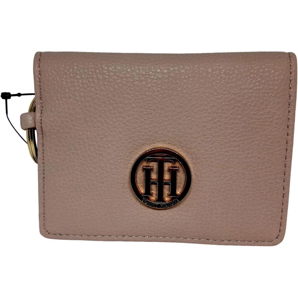 BILLETERA TOMMY HILFIGER CUERO LLAVERO PINK MUJER