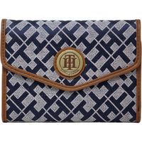 BILLETERA TOMMY HILFIGER SMALL JACQUARD NAVY MUJER