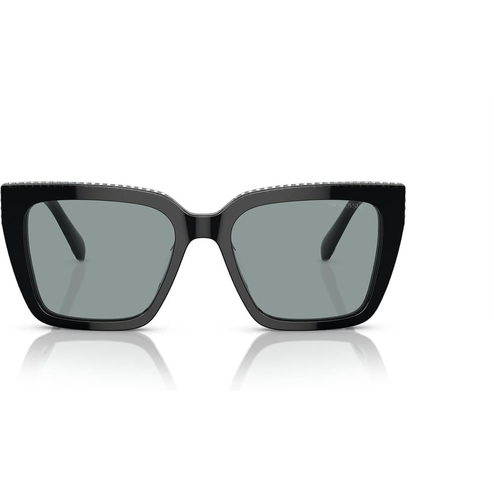 SWAROVSKI LENTES DE SOL CUADRADO SK6013 54 MM MUJER | BLACK/DARK GREY