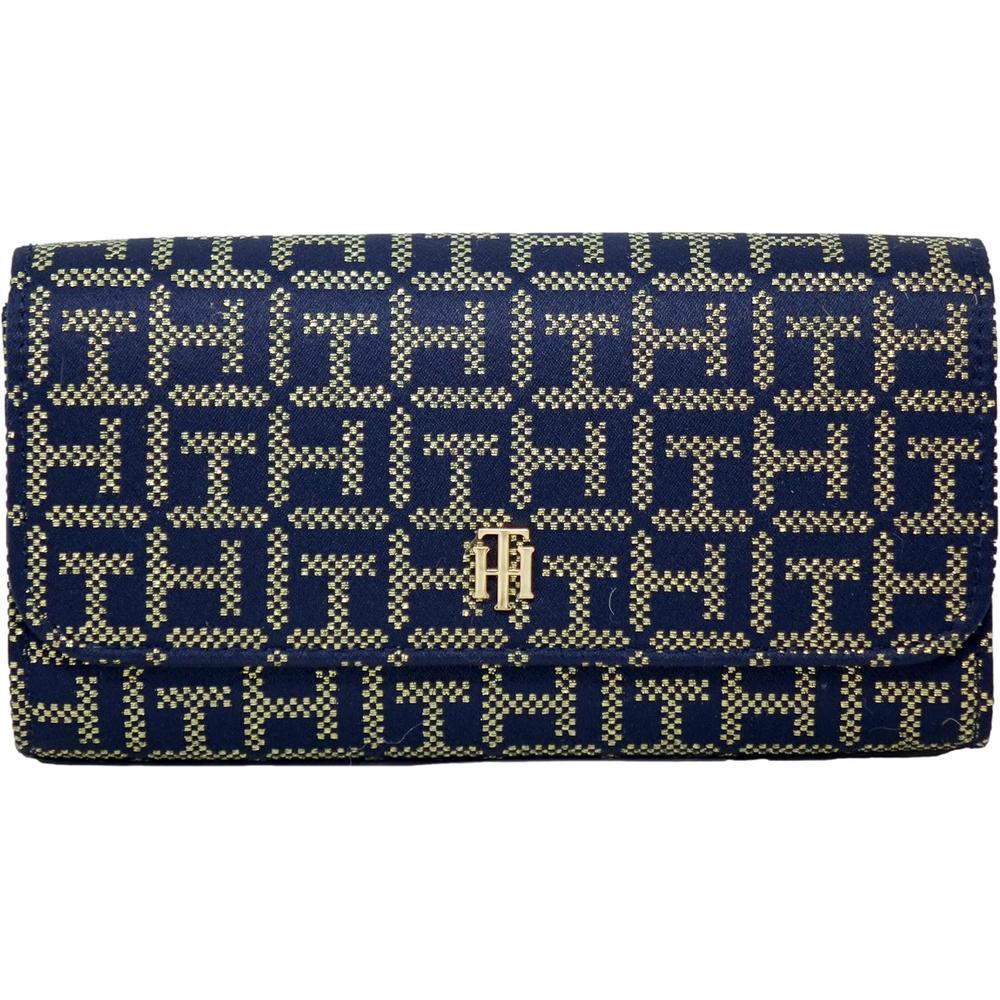 BILLETERA TOMMY HILFIGER WRISTLET NAVY MUJER