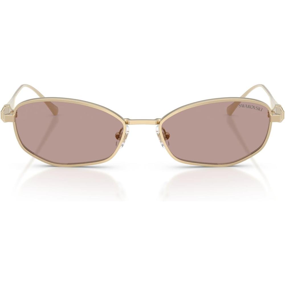 SWAROVSKI LENTES DE SOL SK7042 55 MM MUJER | PALE GOLD/CRYSTAL/LIGHT PURPLE BROWN