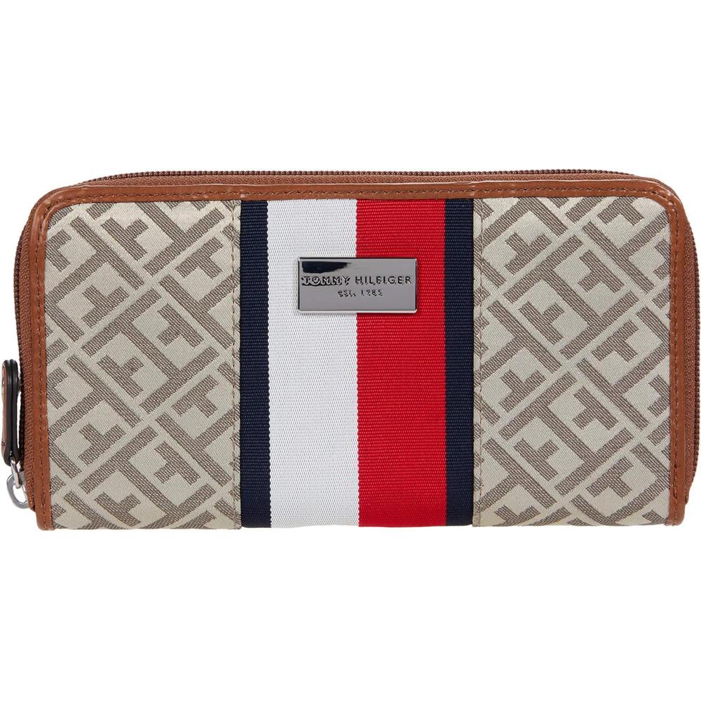 BILLETERA TOMMY HILFIGER PREP CLUB TAN MUJER