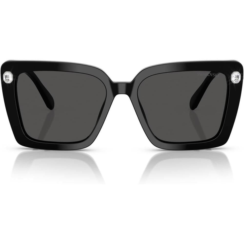 SWAROVSKI LENTES DE SOL CUADRADO SK6032 55 MM MUJER | BLACK/DARK GREY