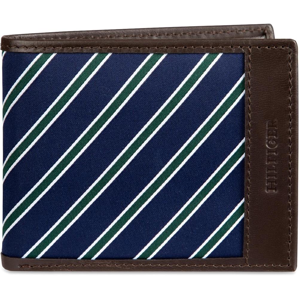 BILLETERA TOMMY HILFIGER TIE FABRIC BROWN HOMBRE
