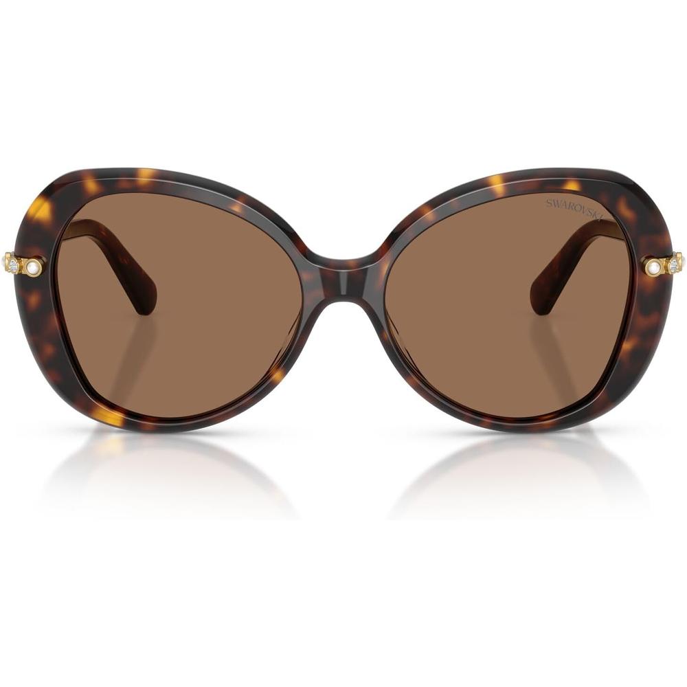 SWAROVSKI LENTES DE SOL SK6059F 55 MM MUJER | HAVANA/DARK BROWN