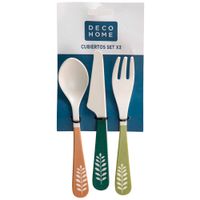 Set X3 Cubiertos DECO HOME Bouquet