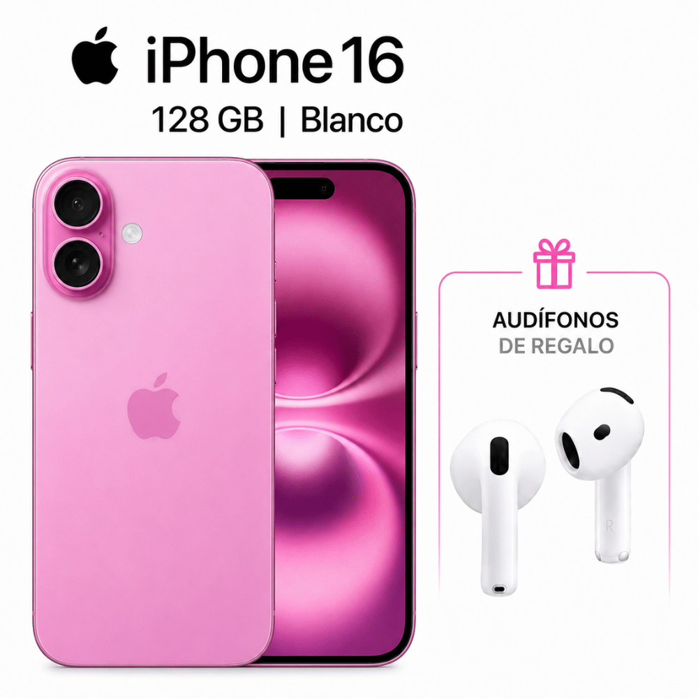 IPHONE 16 128GB con REGALOS ROSA