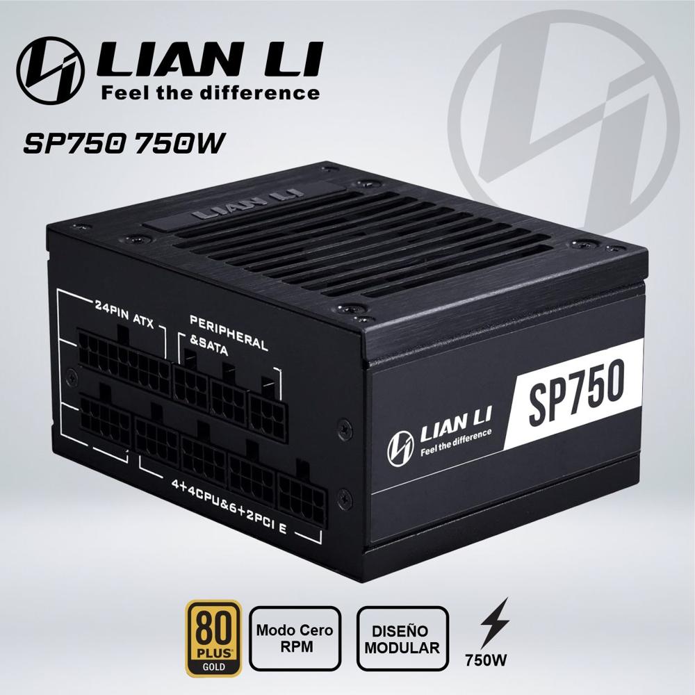 FUENTE ALIMENTACIÓN LIAN-LI SP750 750W 80 PLUS GOLD FULL MODULAR