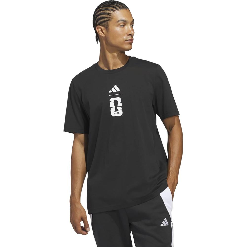 CAMISETA ADIDAS DEPORTIVA MUNDIAL 2026 HOMBRE - Negro - S