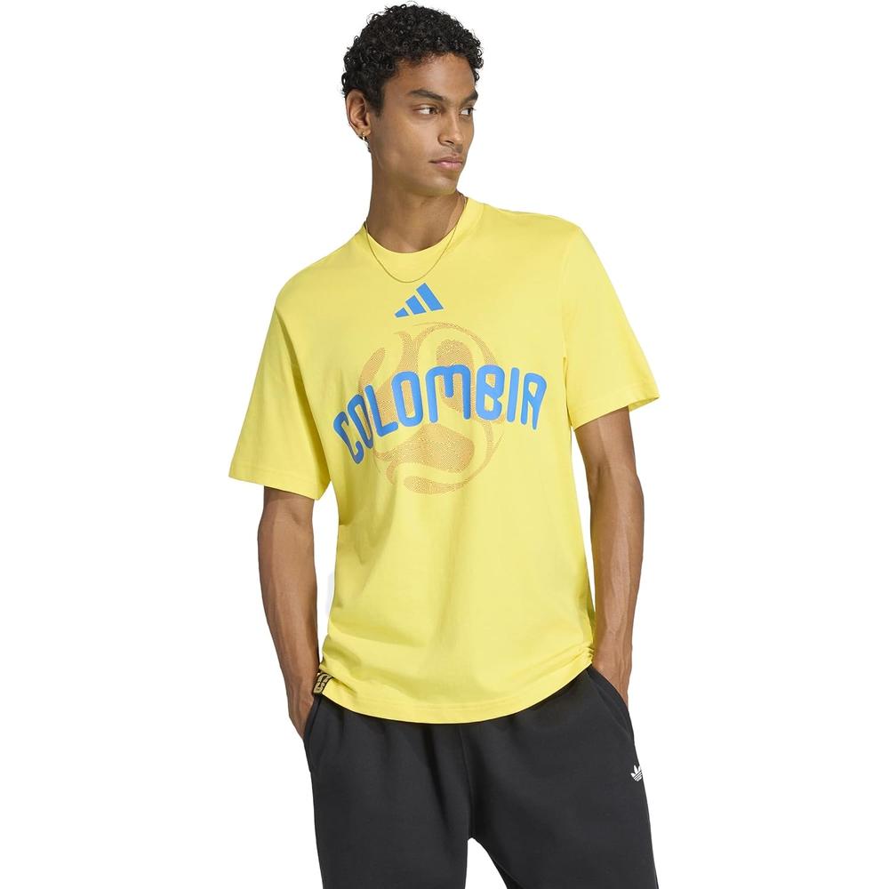 CAMISETA ADIDAS COLOMBIA MUNDIAL 2026 PARA HOMBRE - Amarillo - L