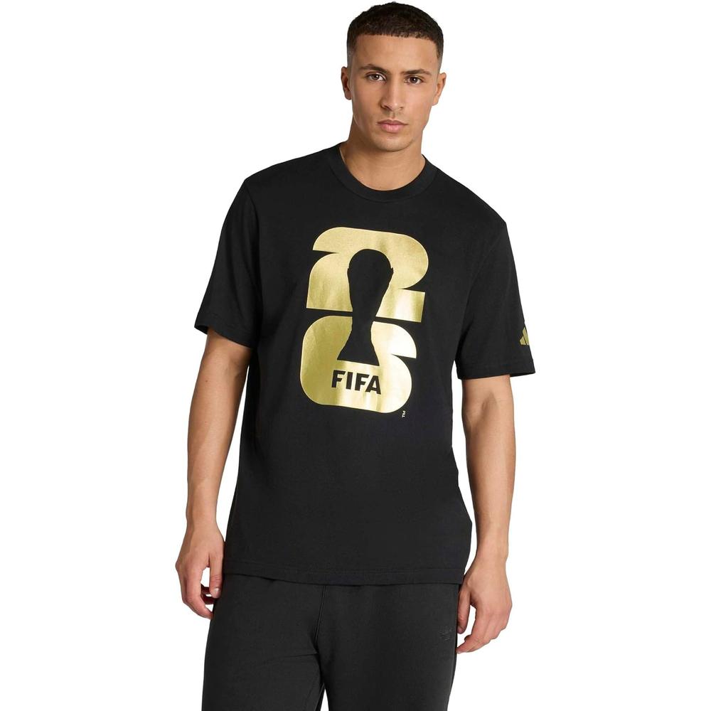 CAMISETA ADIDAS MUNDIAL 2026 HOMBRE - Negro - M