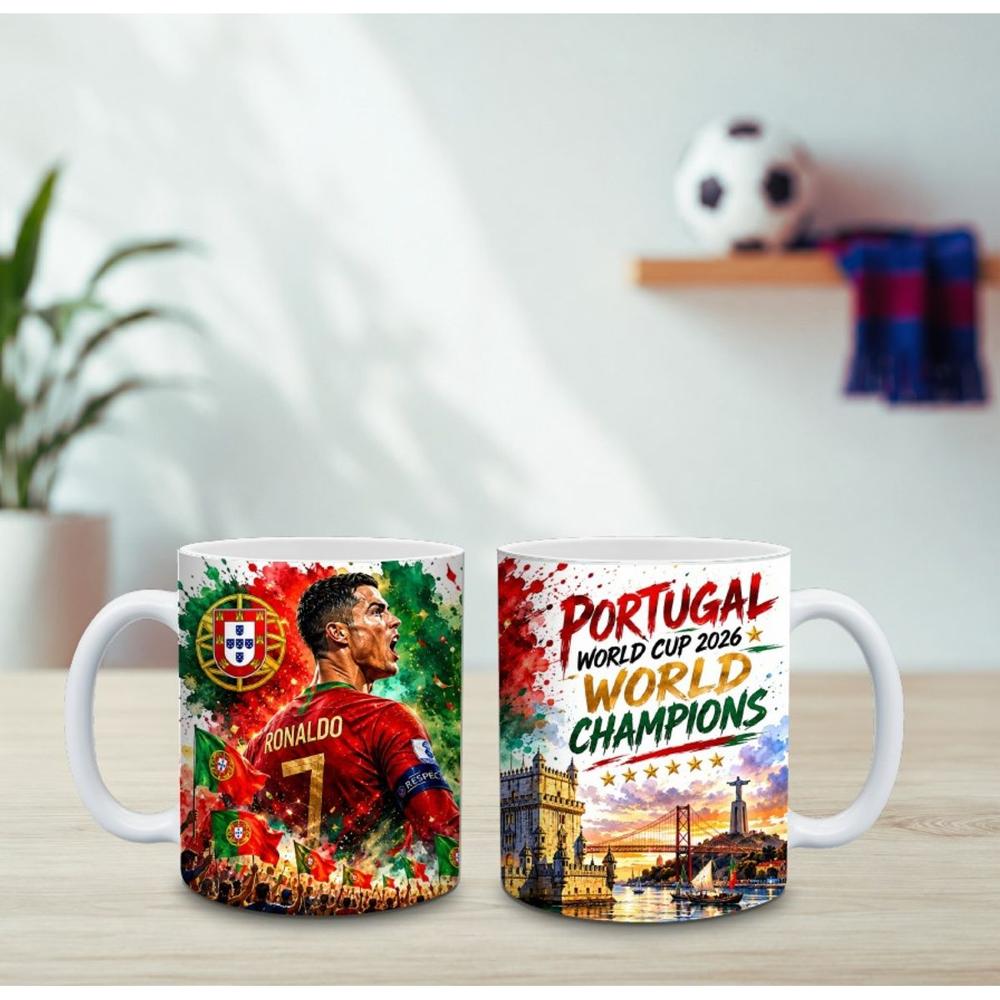 TAZA DE CR7, FUTBOL COPA MUNDIAL, WORLD CUP 2026