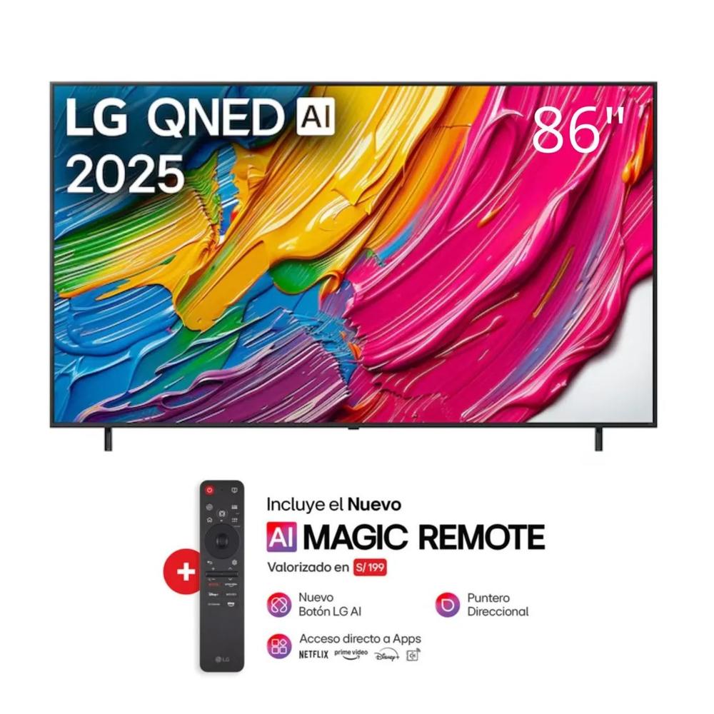 Televisor LG 86 QNED Smart TV 4k ThinQ AI 86QNED80ASA