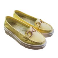 Mocasin Plataforma Mujer Corelli Gianella Cuero Mantequilla