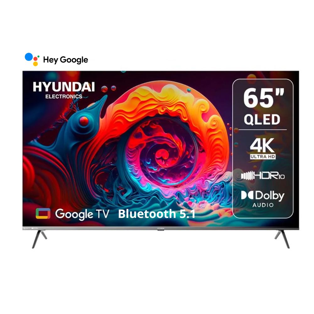 Televisor HYUNDAI QLED 65"" UHD 4K Smart TV Google TV HYLED6513QG