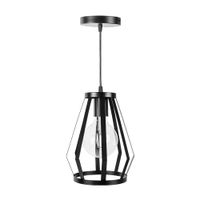 Lámpara Colgante de Metal Regulable Ciametsa Grama Negro