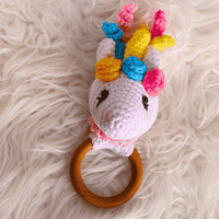 Amigurumi Sonajero de Unicornio
