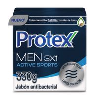 Jabón Antibacterial en Barra PROTEX Men Sport Caja 3x110g