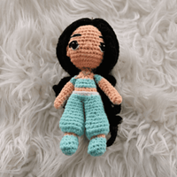 Princesa Jazmin Grande - Peluche - Amigurumi