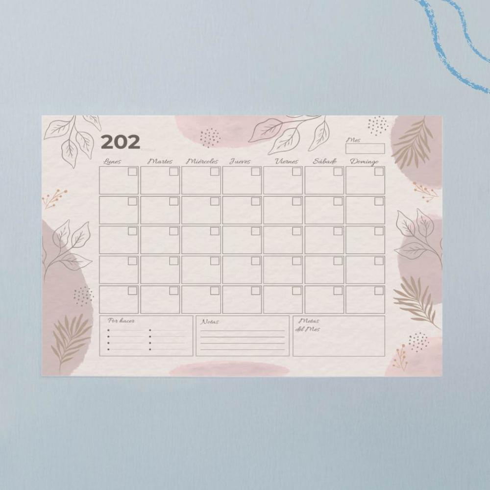 Planner Mensual AirTack PZR 90x60 cms - Rosa