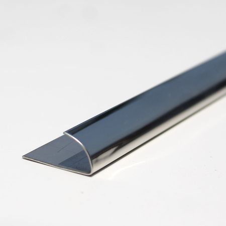 Perfil de aluminio Curvo Brill 12mm x 2.40m Euroborde