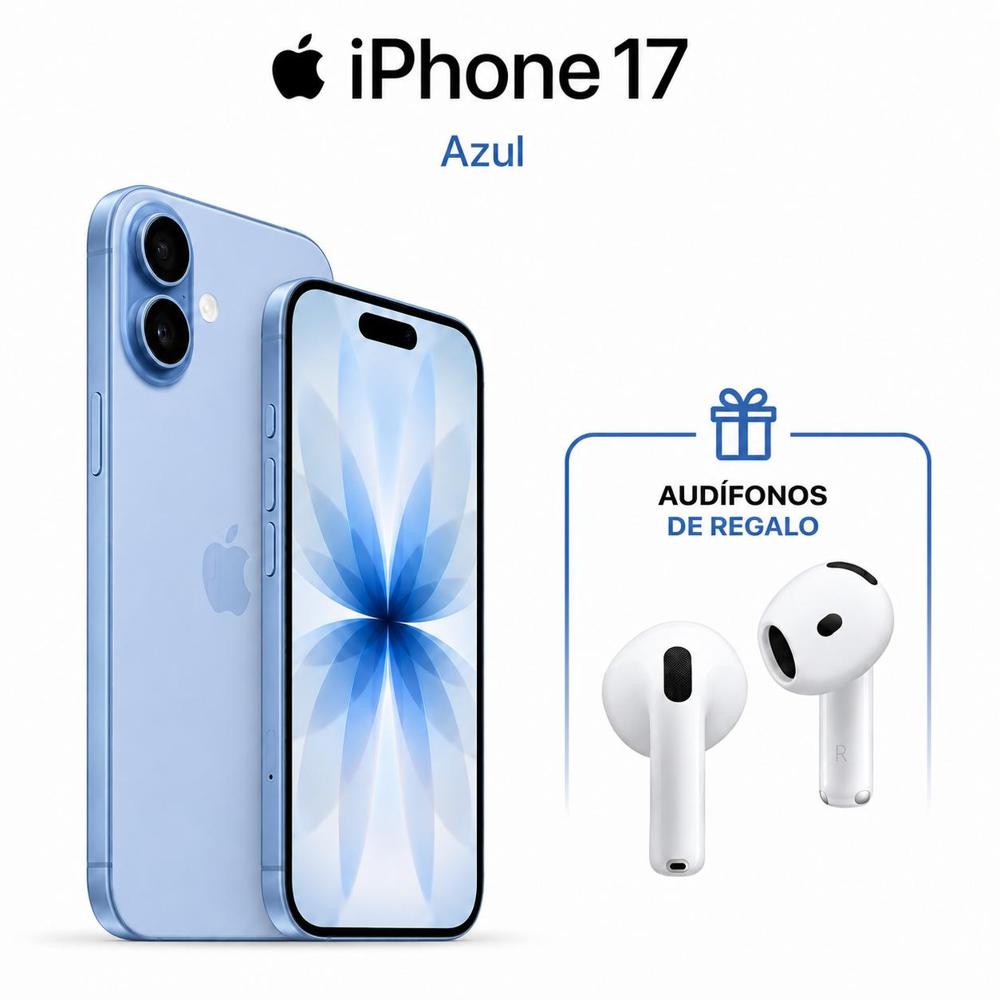 IPHONE 17 256GB ESIM CON REGALO AZUL